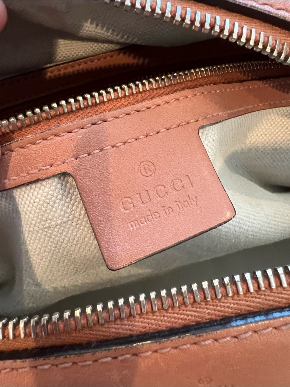 Gucci GG Canvas Boston Bag ❤️ Authenticated + Chain Strap + Dust Bag - Picture 13 of 16